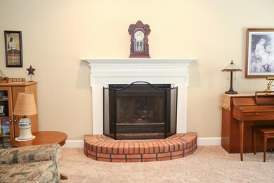 Fireplace in family room