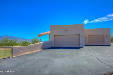 Side Driveway and 3 Car Garage