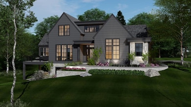 Example Exterior Rendering of a Black Dog Homes Project