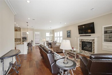Open Living room, Dining room and Kitchen concept.