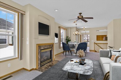 Living Room with Fireplace