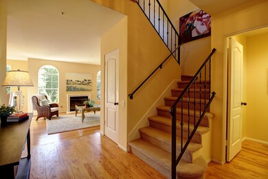 Foyer with Rich Wood Accents