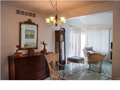 Spacious dining area.