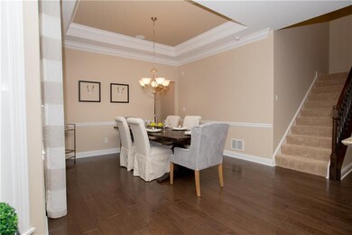 Beautiful Tray Ceiling, Crown Molding and Chair Ra