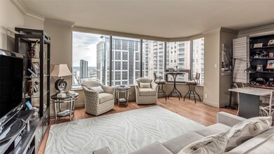 View of the living from the entry hall - what a view!