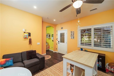 studio kitchen/living area