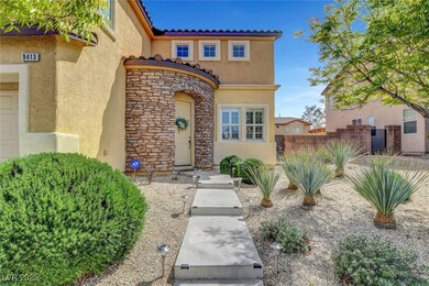 Doorway to property with stone siding, stucco sidi