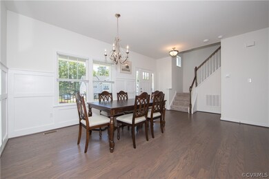 formal dining room,  view of front door and stairs