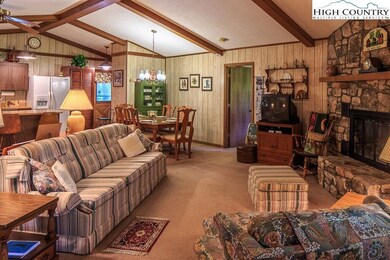 LARGE GREAT Room with Stone Gas Log Fireplace