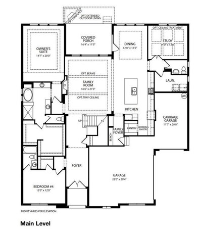 Drees Somerville plan! Blueprint Main Level!