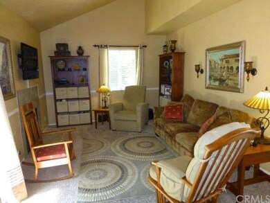Spacious Living Room has Vaulted Ceilings and Cozy