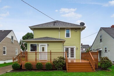 Rear view of house
