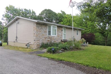 The front of the home from the driveway.