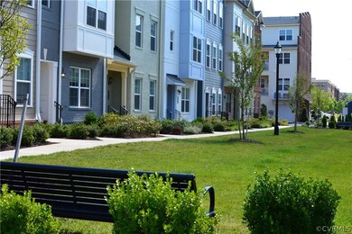 Image is a visual representation of a townhome ext