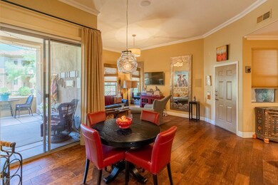 Dining room, open to patio