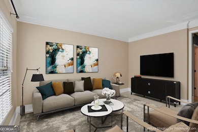 Formal Family room, virtually staged.