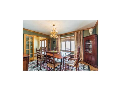 Dining room with French doors could be an office, 