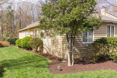 Left side view from the front of the house.