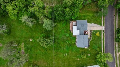 View from above of property