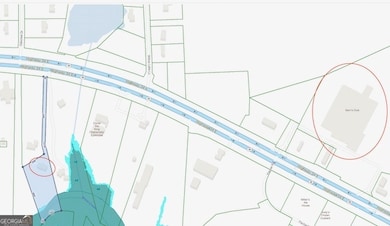 Aerial view showing Sam's club & flood zone