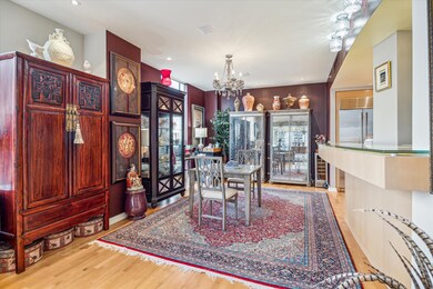The dining room accommodates numerous VERY LARGE c
