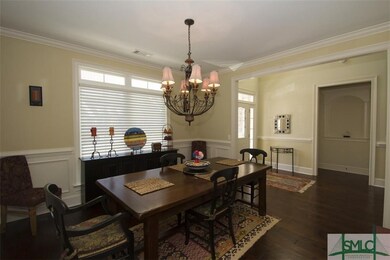 The Formal Dining Room is finished with Wainscotin