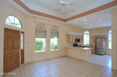Living area to kitchen