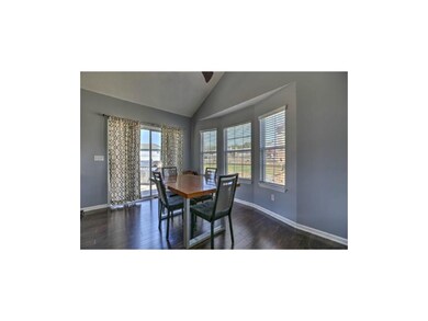 Doors open to deck