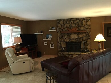 Wood burning fireplace