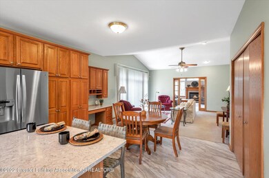 Open view into living areas