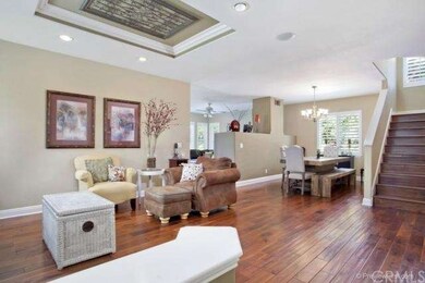 Spacious and open living room and dining room with