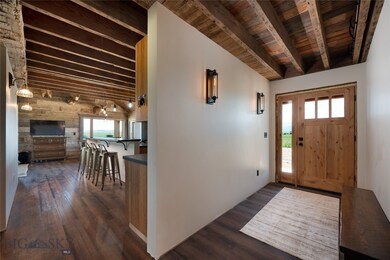 Front entry and kitchen