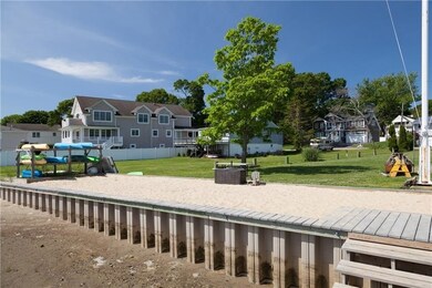 BAIA kayak storage, beach and dock area.