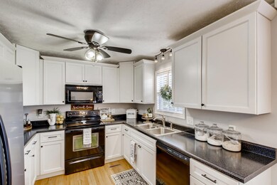 Kitchen has just been updated with new cabinetry and counter tops.