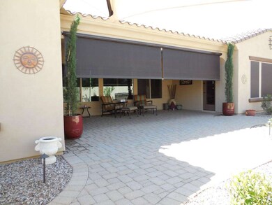 Electric patio blinds
