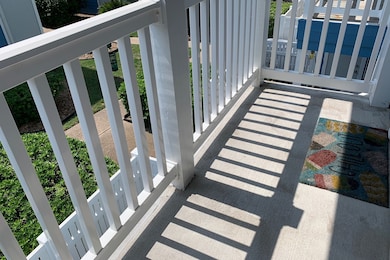Small balcony off the living room has room for a b