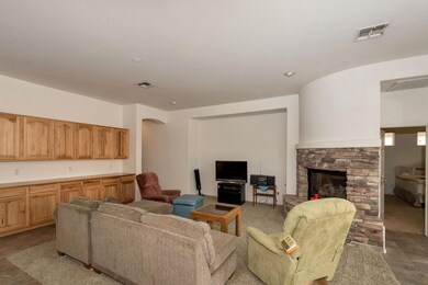 Open Great Room with Gas Fireplace