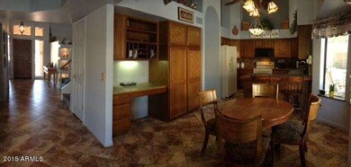 Wide angle entry to kitchen