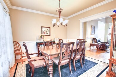 Formal dining room off entry. 