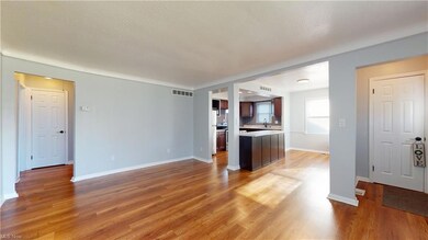 Large open living space and kitchen