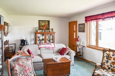 Large picture window in the living room.