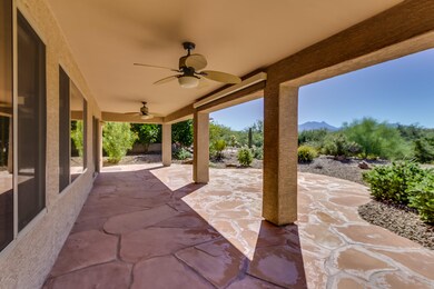 Patio with Rooler Shade & Fans