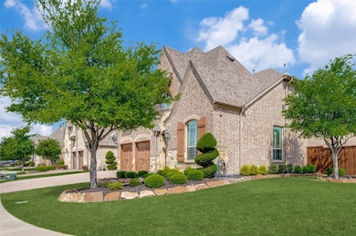 Impressive front exterior highlighted by a manicur