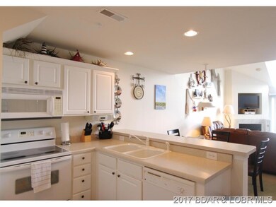 Open kitchen to living area