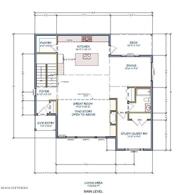 Main level floor plan