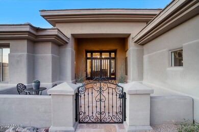 Gated Entry Courtyard and Covered Patio
