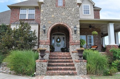 Impressive front porch entrance.