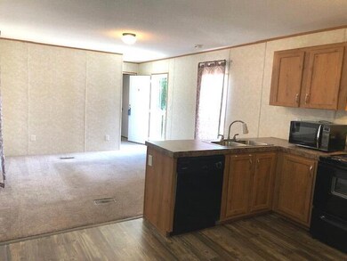 Kitchen to living area