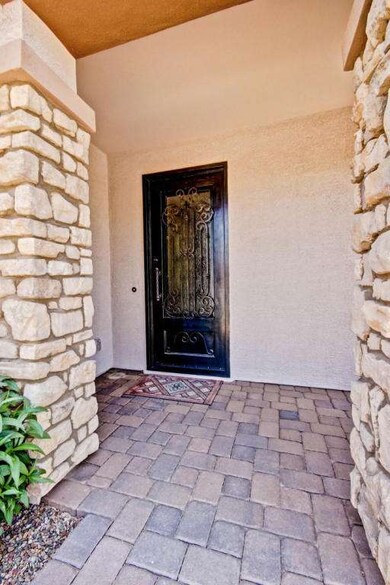 Front Door  - Stunning iron/glass!