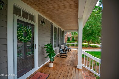 Charming large rocking chair front porch